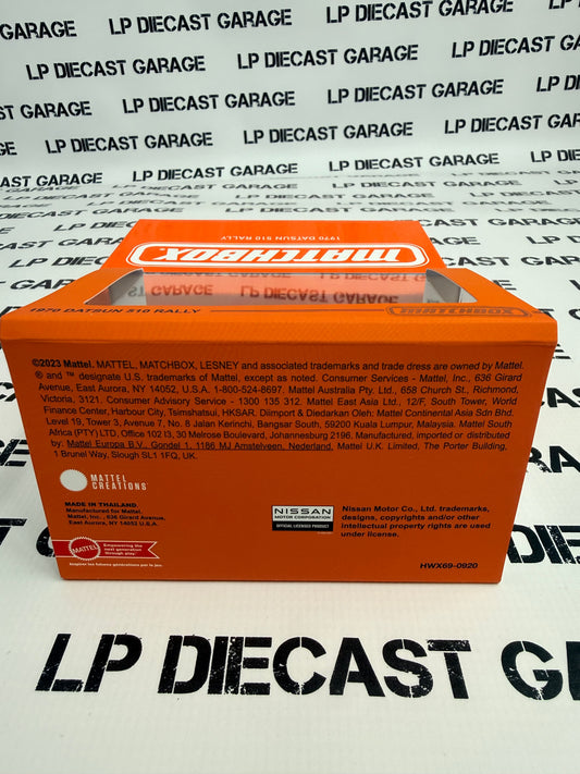 MATCHBOX 1970 Datsun 510 Rally Car Collectors Edition 1:64 Diecast