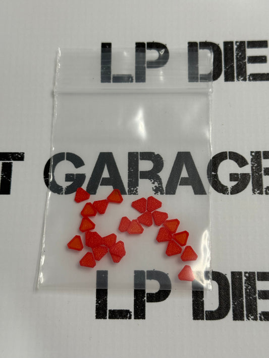 3D Printed Customs Farm SMV Safety Orange Triangles Pack of 25pcs for 1:64 Scale Diecast