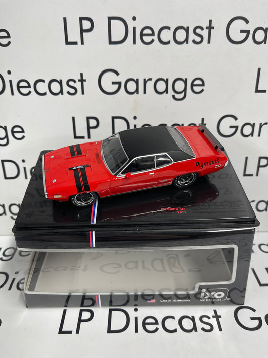 IXO Models 1971 Plymouth GTX Red 1:43 Diecast USA Model