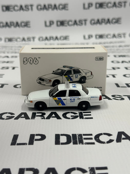 596 Model Ford Crown Victoria New Jersey K9 Police 1:64 Diecast