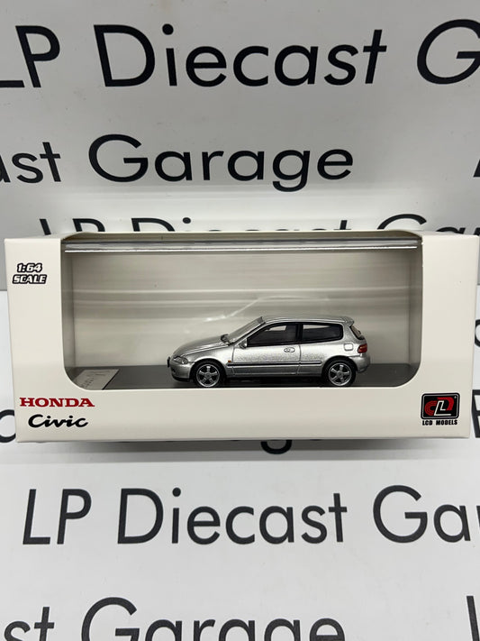 LCD MODELS 1993 Honda Civic EG6 Hatchback V-Tec Silver 1:64 Diecast