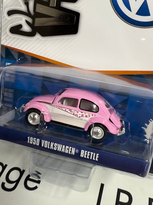 GREENLIGHT 1950 Volkswagen Beetle Pink 1:64 Diecast Club V-Dub