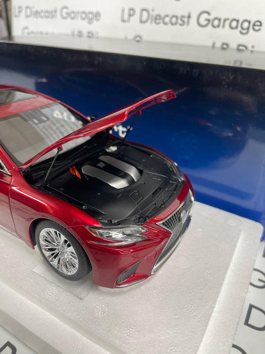 AUTOart 2018 Lexus LS500h Morello Red Metallic 1:18 Scale Diecast 78869