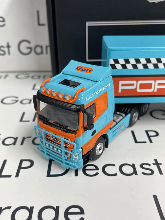 MJ Models Sany Semi Container Truck Gulf Porsche 1:64 Diecast