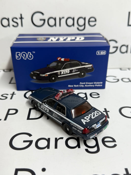 596 Model Ford Crown Victoria NYPD Auxiliary Police 1:64 Diecast