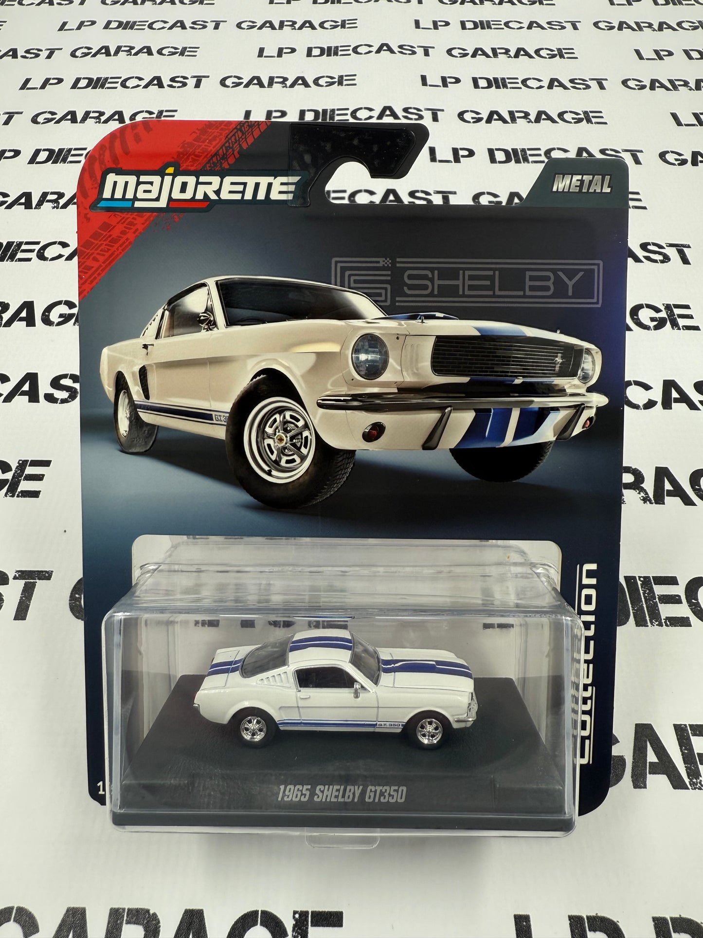 MAJORETTE 1965 Ford Mustang Shelby GT350 White 1:64 Diecast Collector Series