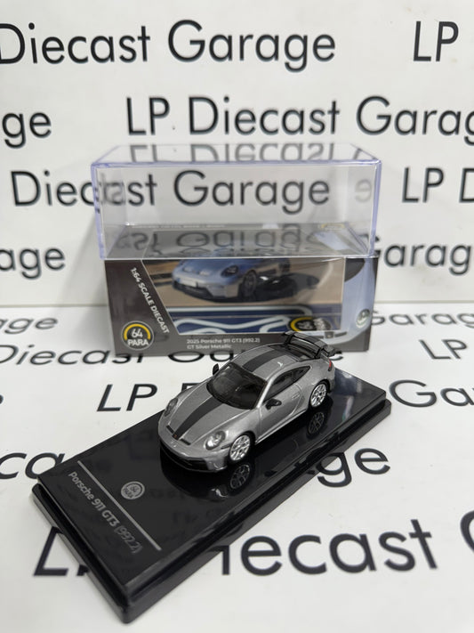 PARA64 2025 Porsche 911 GT3 992.2 Silver Metallic 1:64 Diecast
