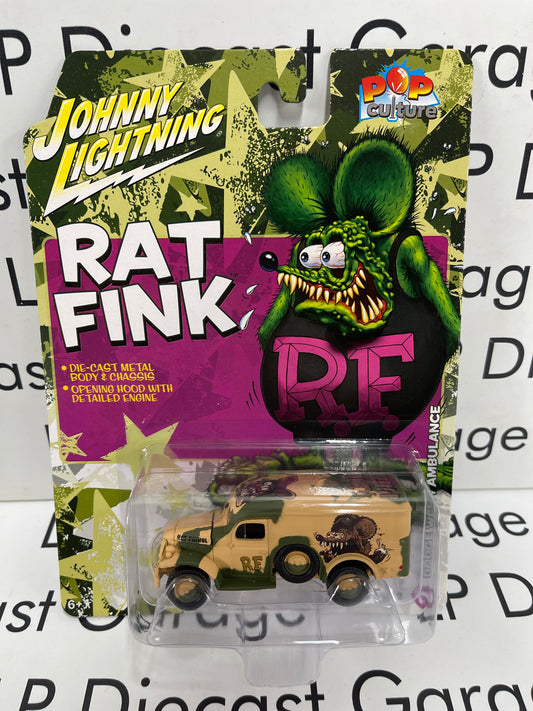 JOHNNY LIGHTNING Dodge WC54 Ambulance Rat Fink 1:64 Diecast Pop Culture