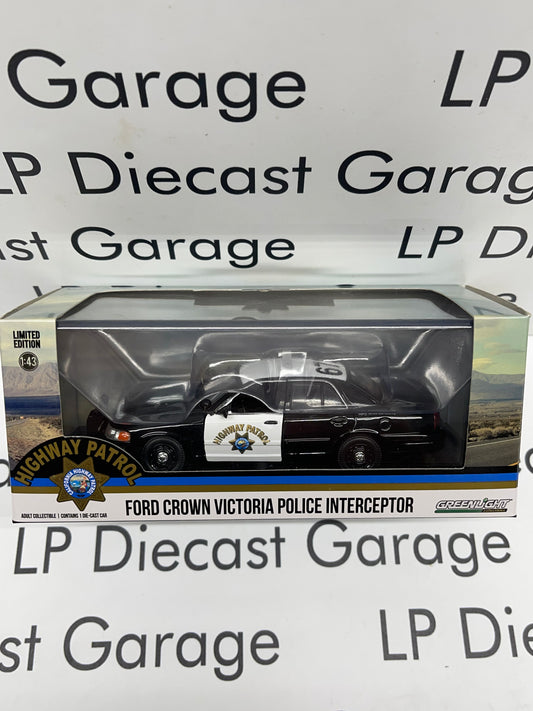 GREENLIGHT 2005 Ford Crown Victoria Police California Highway Patrol CHP 1:43 Diecast