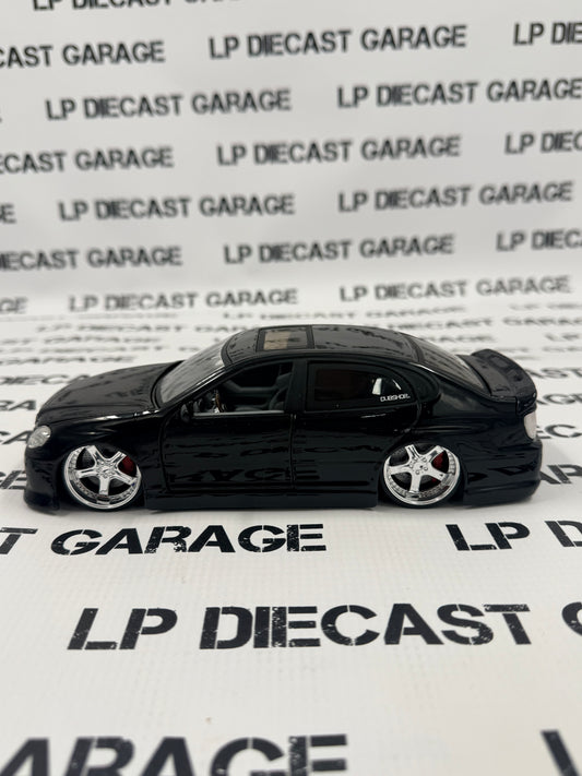 JADA Lexus GS430 Dub City Black w/ Maya Rims 1:24 Diecast No Box