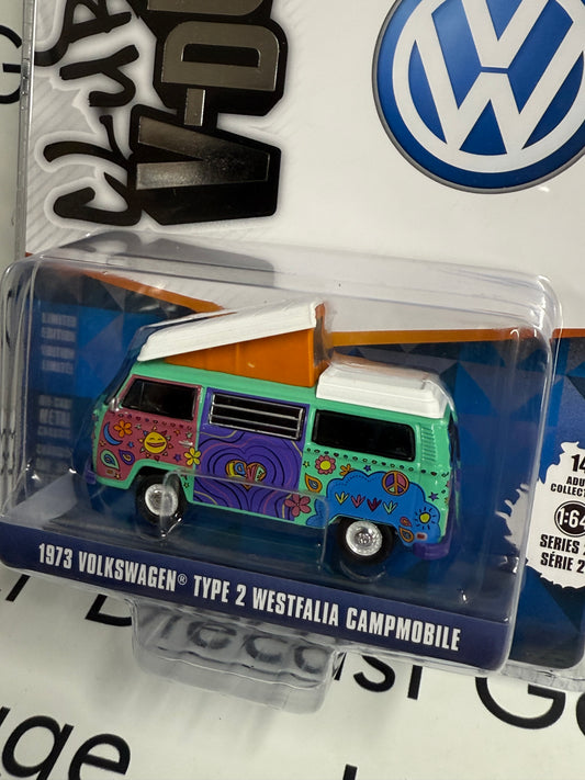 GREENLIGHT 1973 Volkswagen Type 2 Westfalia 1:64 Diecast Club V-Dub
