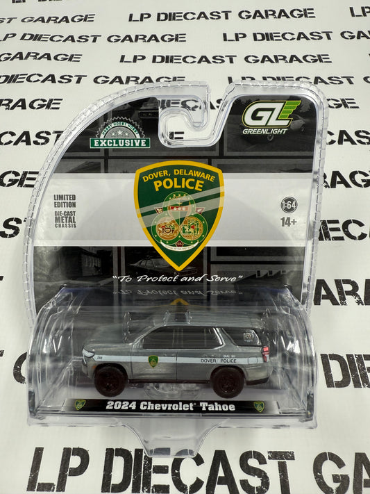 RAW CHASE GREENLIGHT 2024 Chevrolet Tahoe Dover Delaware Police 1:64 Diecast