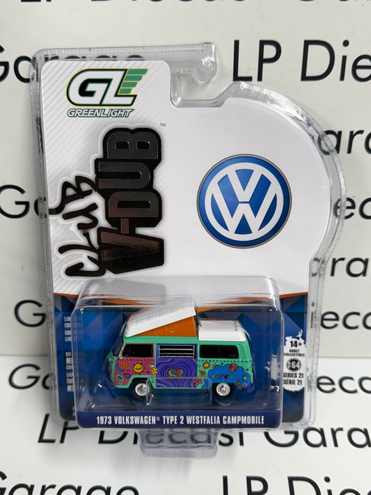 GREENLIGHT 1973 Volkswagen Type 2 Westfalia 1:64 Diecast Club V-Dub