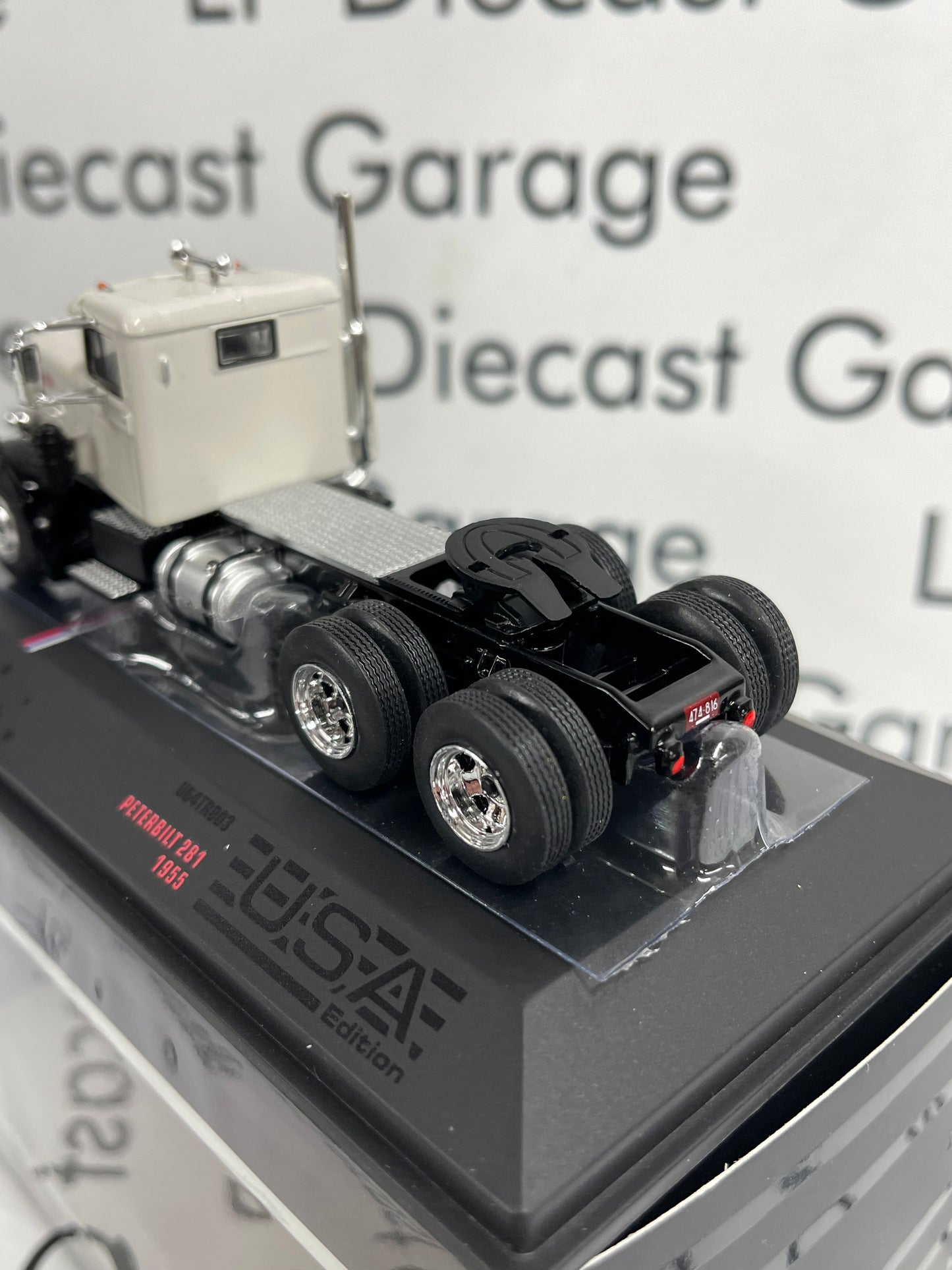 IXO Models 1955 Peterbilt 281 Semi Truck White 1:64 Diecast USA Model