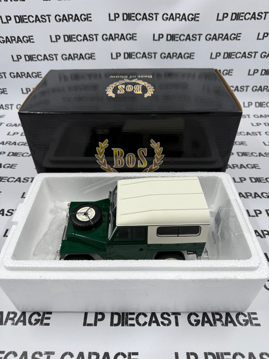 BEST OF SHOW 1973 Land Rover Lightweight Series III Dark Green 1:18 Scale Resin