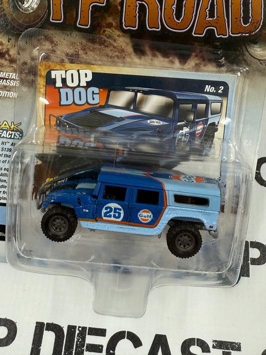 JOHNNY LIGHTNING 2006 Hummer H1 Alpha Dark Blue Gulf 1:64 Diecast