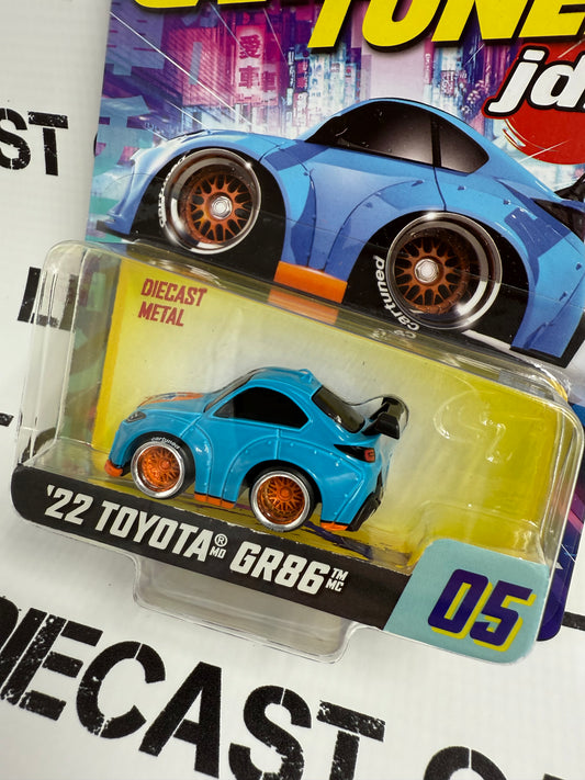 CARTUNED '22 Toyota GR86 Blue JDM 1:64 Diecast Series 1
