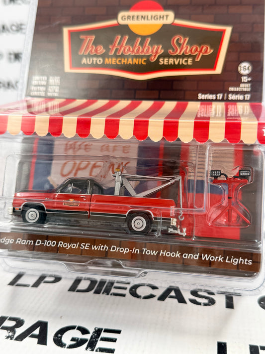 GREENLIGHT 1983 Dodge Ram Tow Truck 1:64 Diecast Hobby Shop