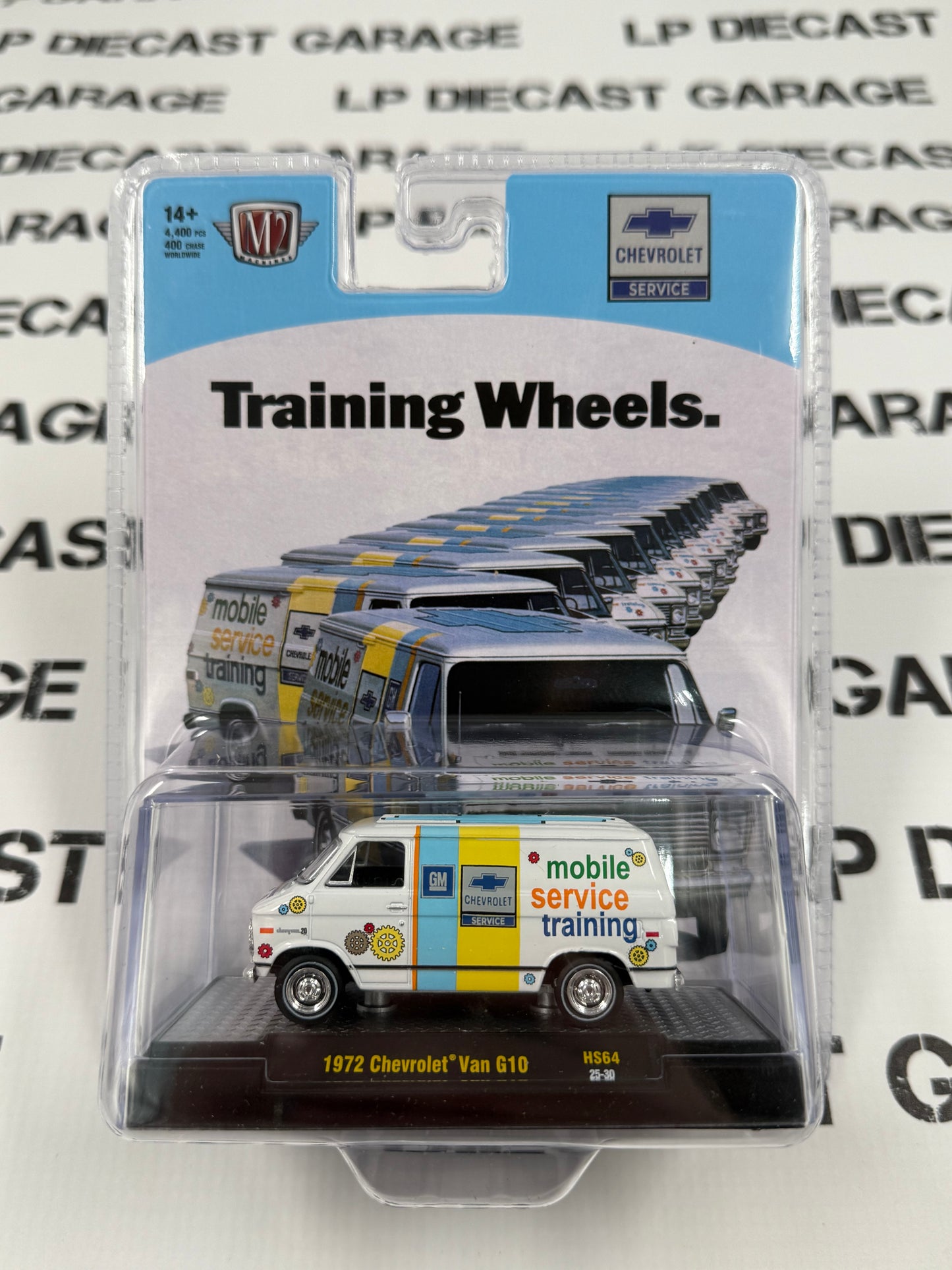 M2 1972 Chevrolet Van G10 Mobile Service Training 1:64 Diecast