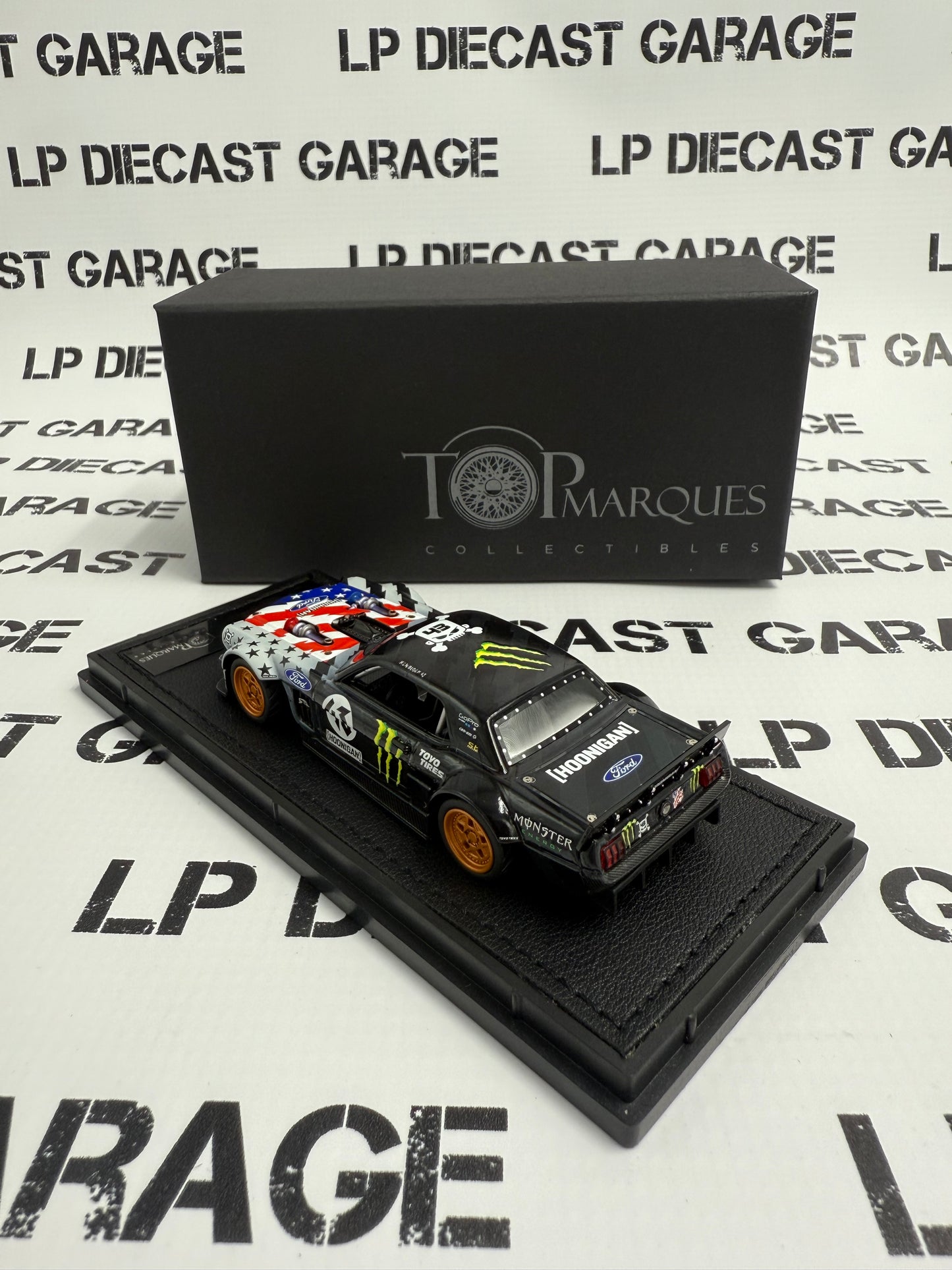 TOP MARQUES 1965 Ford Mustang Hoonicorn USA Stars & Stripes 1:43 Scale Resin Model