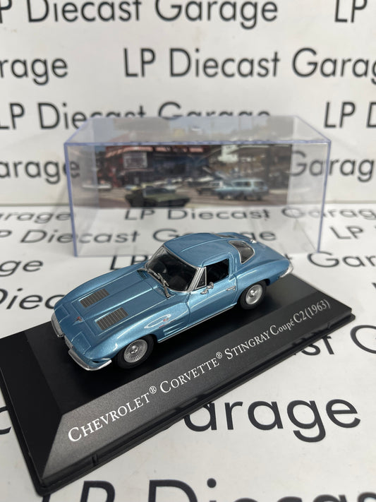 EDICOLA 1963 Chevrolet Corvette Stingray Blue 1:43 Diecast
