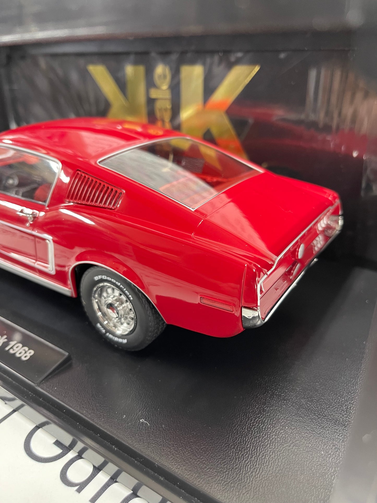 KK Scale 1968 Ford Mustang GT Fastback Red 1:18 Diecast