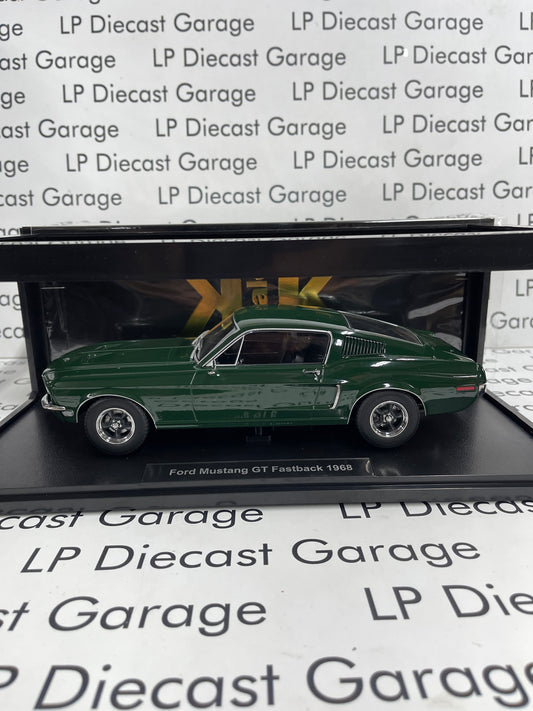 KK Scale 1968 Ford Mustang GT Highland Green Bullitt 1:18 Diecast