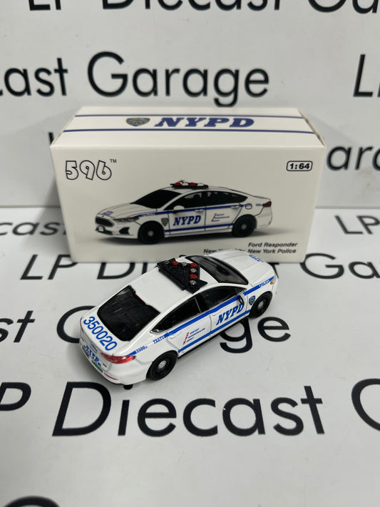 596 Model Ford Fusion Responder NYPD Police 1:64 Diecast