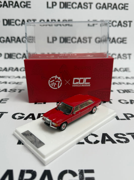 GOC 1976 Mercedes-Benz 230e (v123) Red Limousine 1:64 Diecast HEC Beijing