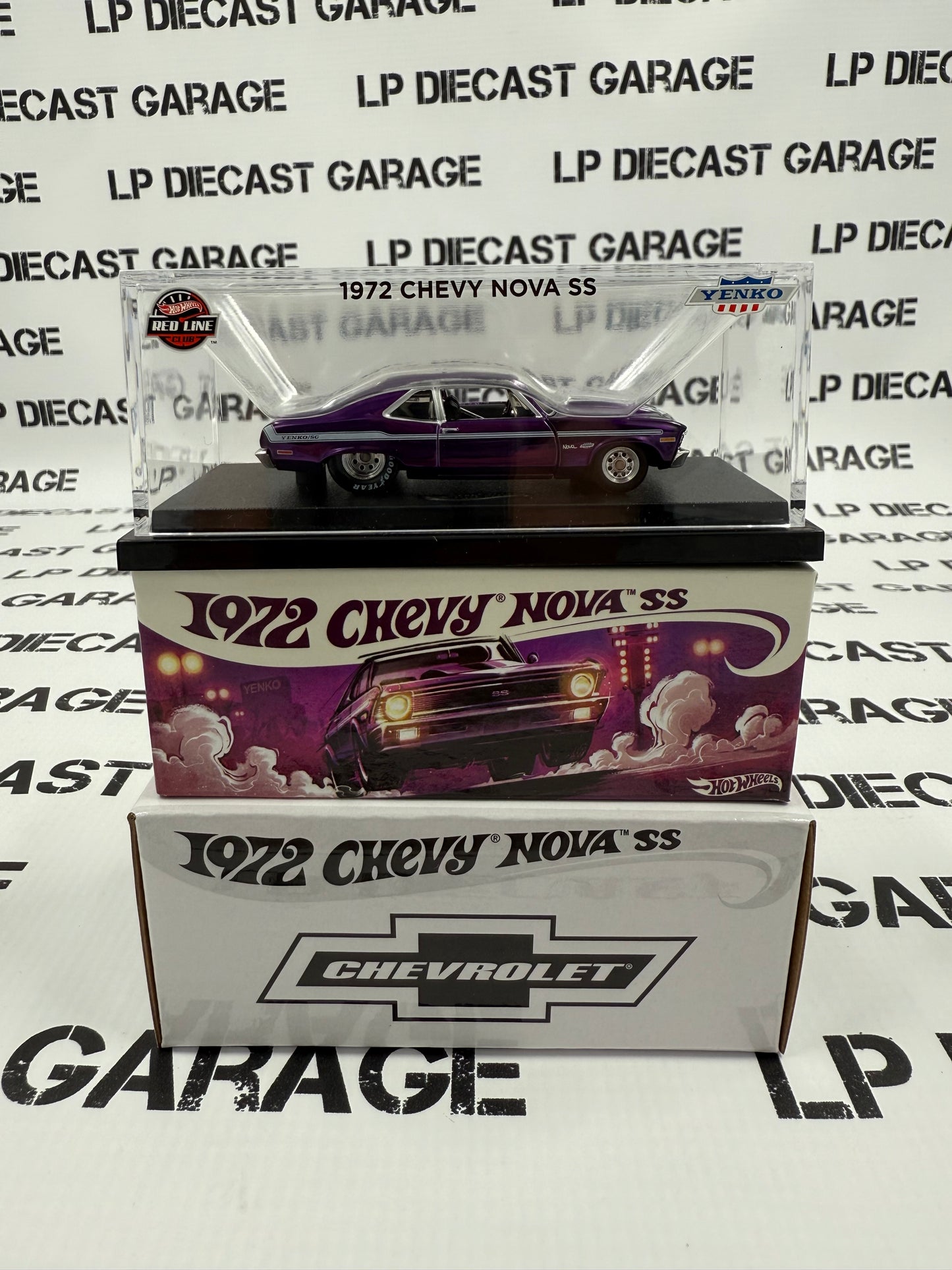 HOT WHEELS 1972 Chevrolet Nova SS Yenko Purple RLC Collectors 1:64 Diecast