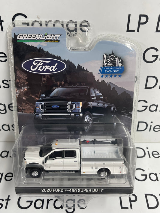 GREENLIGHT 2020 Ford F-450 Super Duty Service Truck White 1:64 Diecast T&C Exclusive