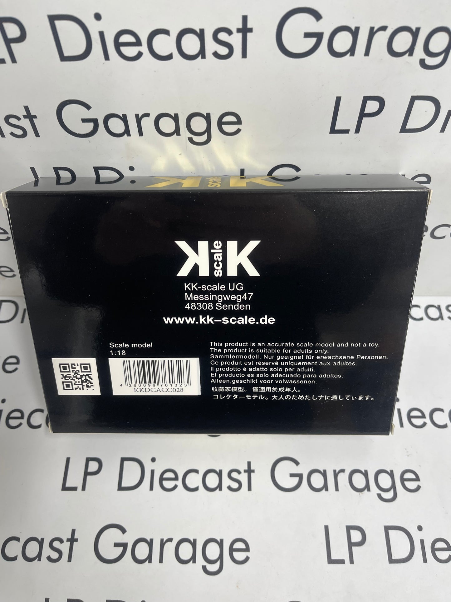 KK Scale Porsche Black Wheel Set (4) for 1:18 Diecast