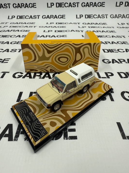 GCD 1985 Toyota Hilux SR5 Xtra Cab Tan Pickup Truck 1:64 Diecast Talk Exclusive