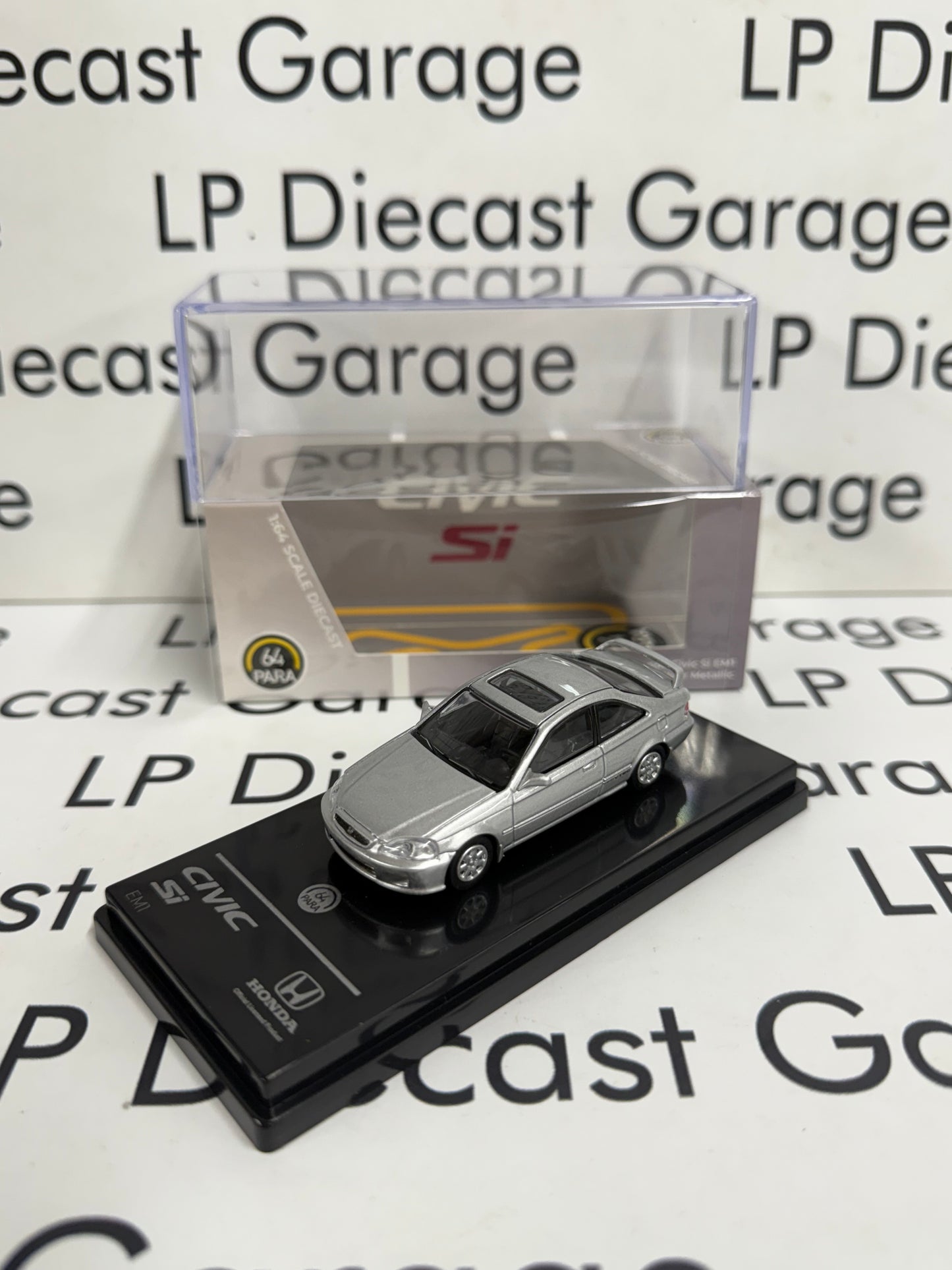 PARA64 1999 Honda Civic Si EM1 Vogue Silver Metallic 1:64 Diecast