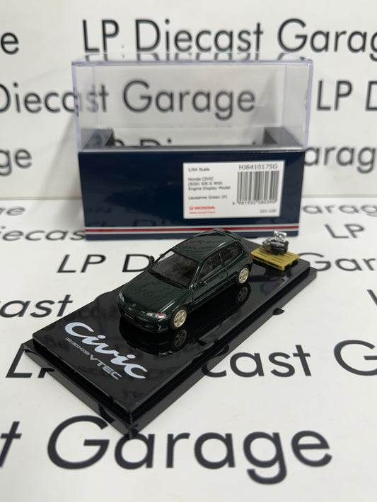 HOBBY JAPAN Honda Civic EG6 SiR-S Lausanne Green 1:64 Diecast