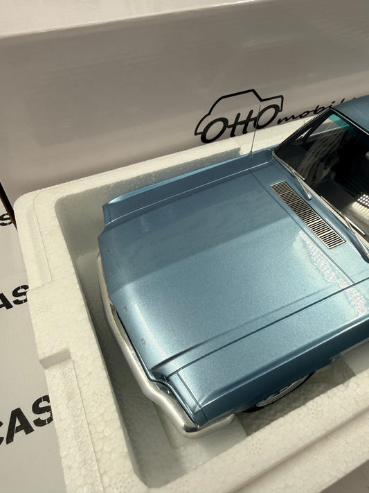 OTTO MOBILE 1965 Ford Mustang Coupe Blue 1:12 Scale Resin Model G089