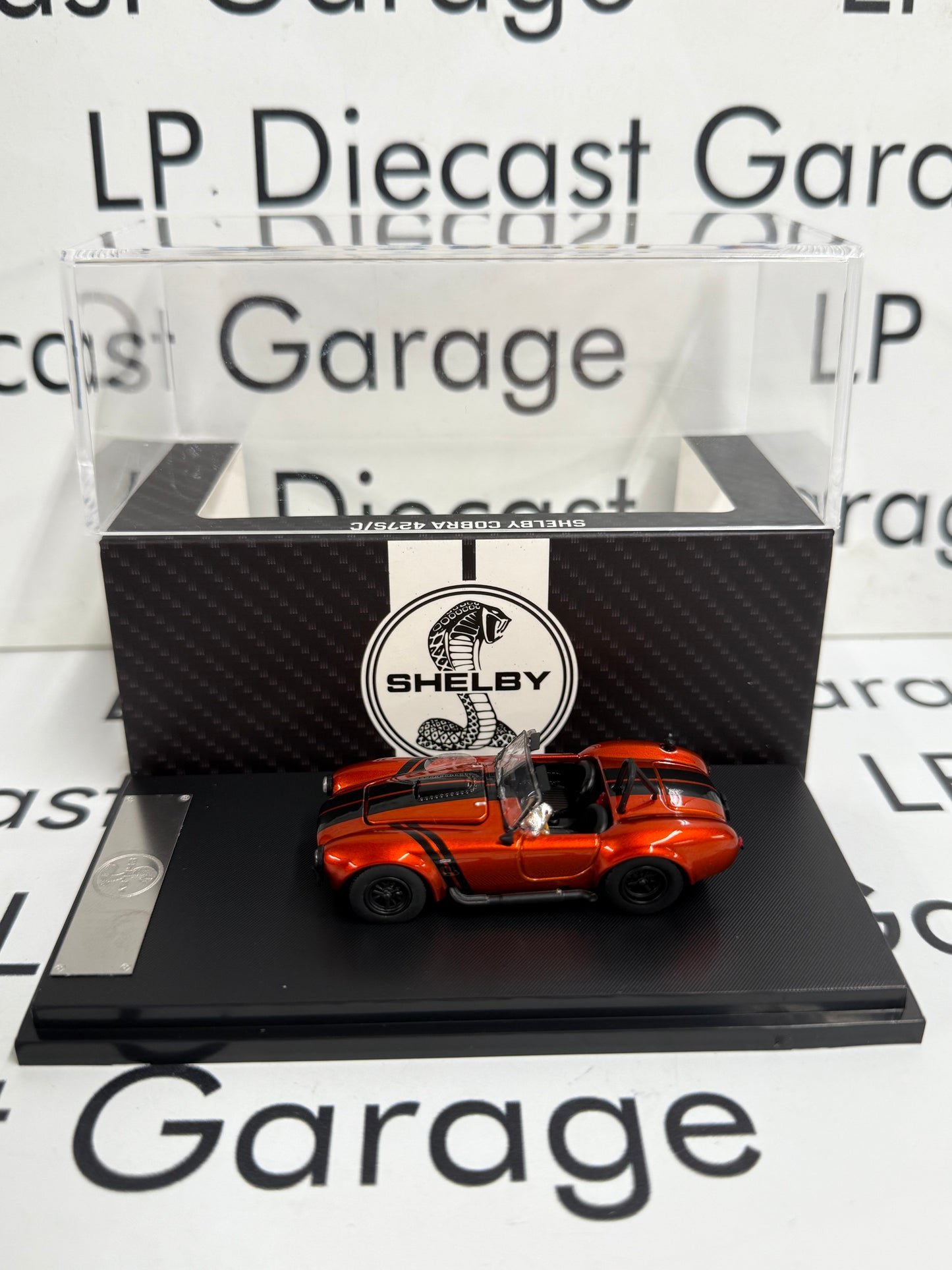 FINE WORKS 64 Shelby Cobra 427 S/C Copper w/ Black Stripes 1:64 Diecast