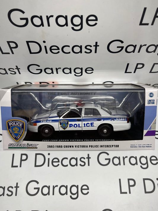GREENLIGHT 2003 Ford Crown Victoria New Jersey New York Port Authority Police 1:43 Diecast