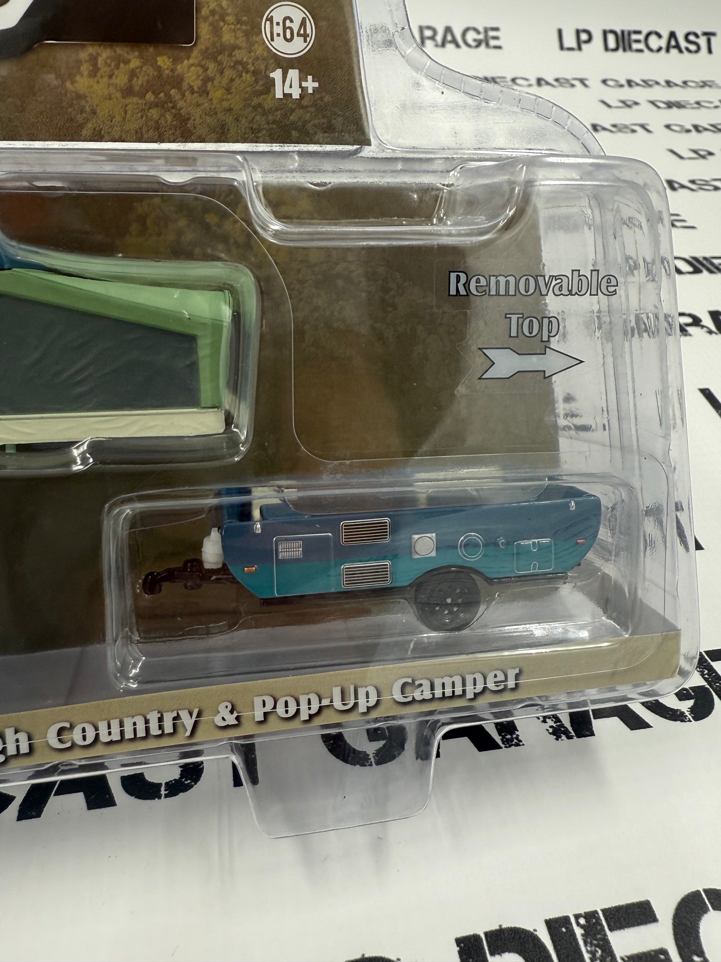 GREENLIGHT 2024 Chevrolet Silverado & Pop-Up Camper Gray 1:64 Diecast Hitch & Tow