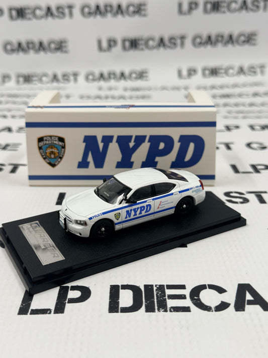 ROLLIN 2008 Dodge Charger NYPD New York Slick Top Police 1:64 Diecast