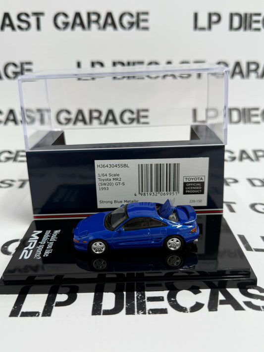 HOBBY JAPAN 1993 Toyota MR2 (SW20) GT-S Blue 1:64 Diecast