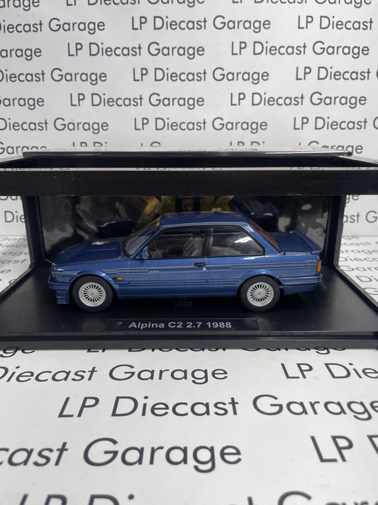KK Scale 1988 BMW Alpina C2 2.7 Blue 1:18 Diecast