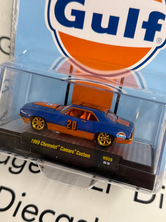 CHASE M2 1969 Chevrolet Camaro Custom Gulf #20 1:64 Diecast