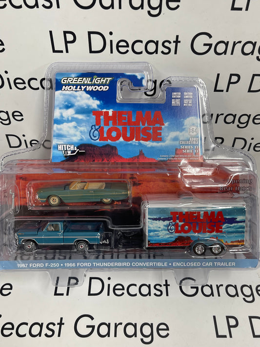 GREENLIGHT 1967 Ford Truck 1966 Ford Thunderbird Thelma & Louise 1:64 Diecast