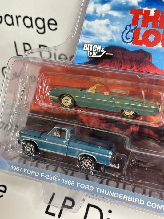 GREENLIGHT 1967 Ford Truck 1966 Ford Thunderbird Thelma & Louise 1:64 Diecast