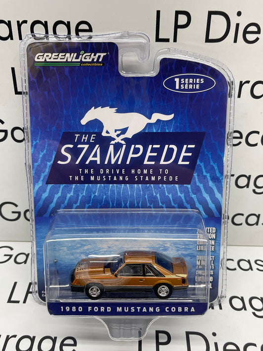 GREENLIGHT 1980 Ford Mustang Cobra Dark Chamois 1:64 Diecast Stampede