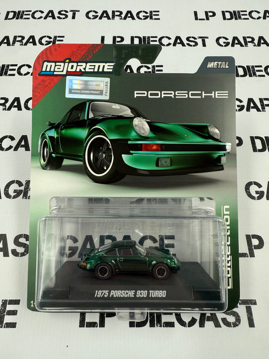 MAJORETTE 1975 Porsche 930 Turbo Green Metallic 1:64 Diecast Collector Series
