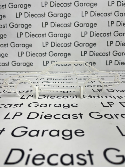 3D Printed Customs 87-93 Ford Mustang LX Coupe Silhouette White 9" Not Diecast