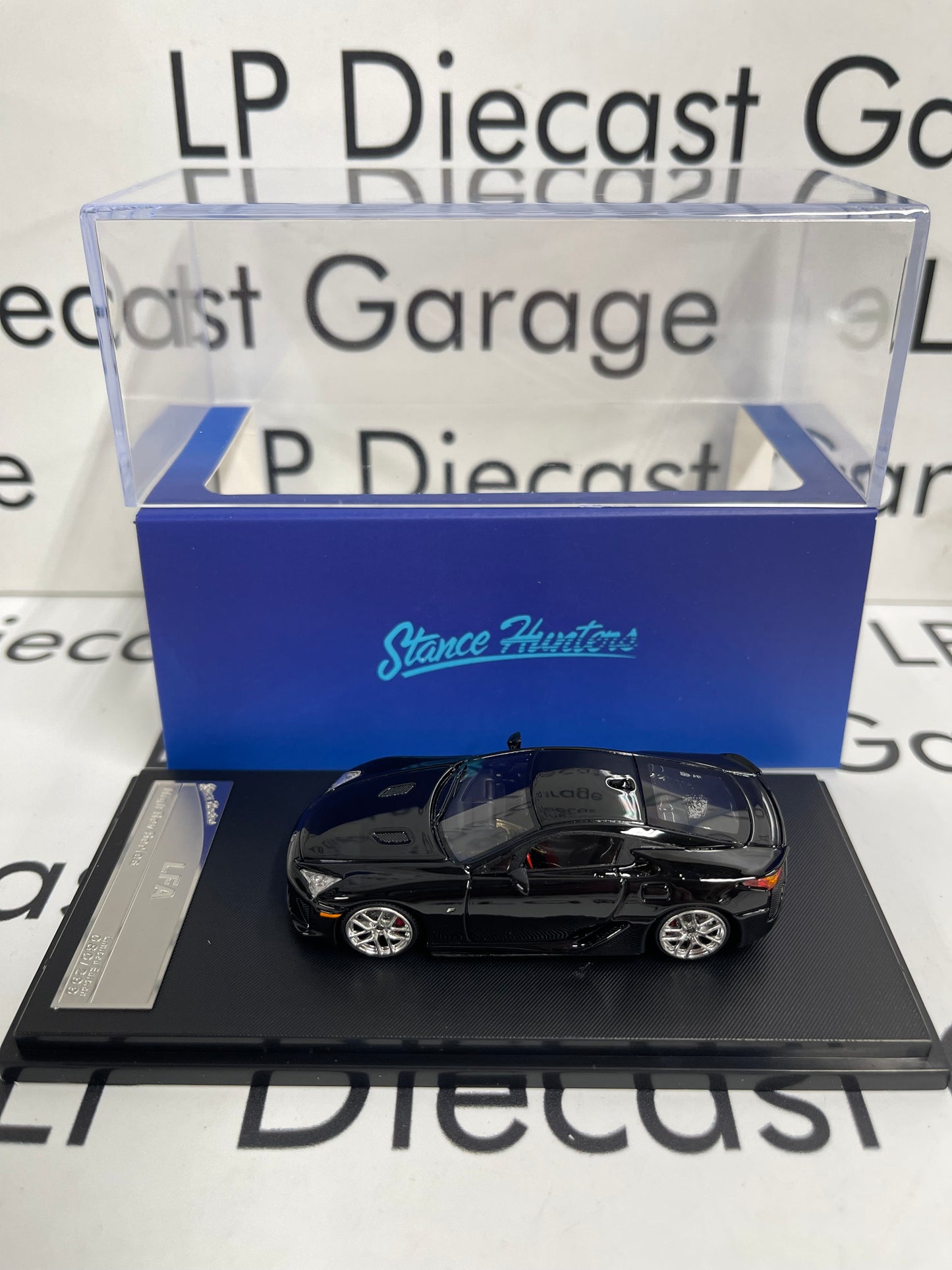 STANCE HUNTERS 2012 Lexus LFA Black 1:64 Resin Model High Rev Series