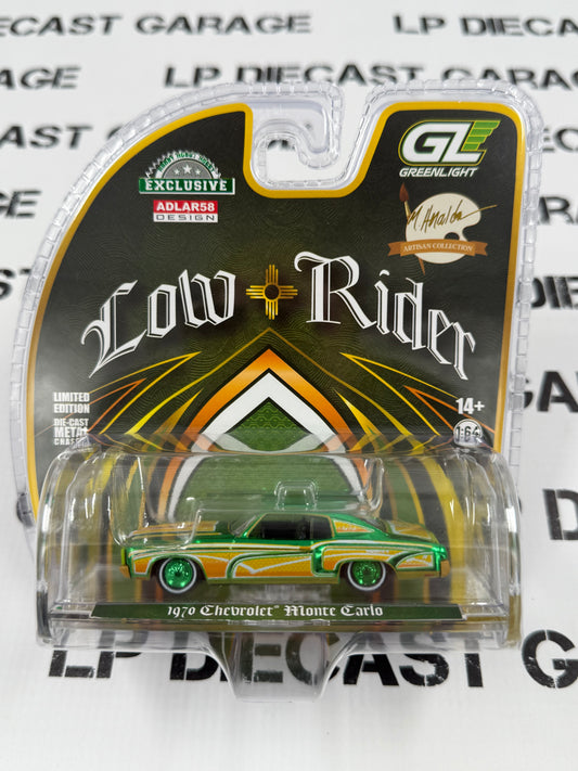 CHROME CHASE GREENLIGHT 1970 Chevrolet Monte Carlo Lowrider 1:64 Diecast Michael Heralda Exclusive